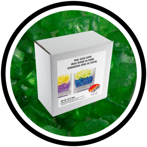Colored ICE - Green - 20 lb (9.09 kg) Box